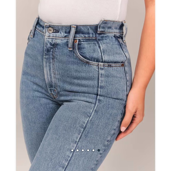 Abercrombie & Fitch Blue Straight Leg Jeans - Picture 5 of 13